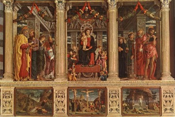 Andrea Mantegna Painting - Retablo del pintor renacentista Andrea Mantegna